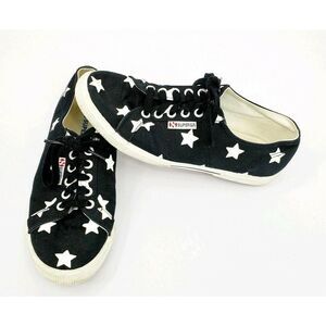 Superga Star Print Canvas Sneakers Casual Walking Shoe 6.5
